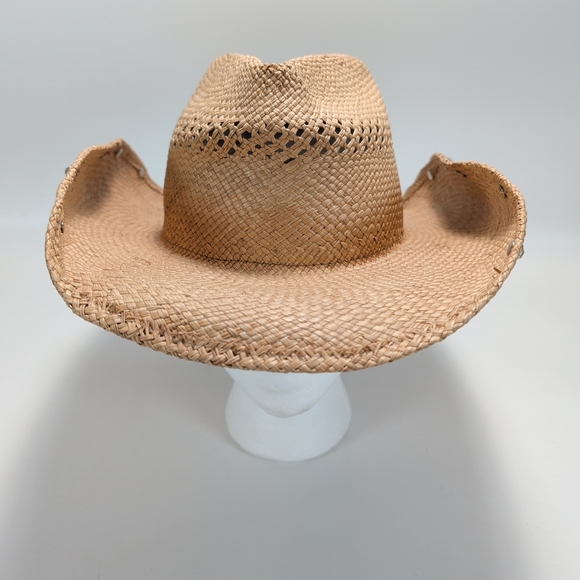 Bullhide Rhinestone Embellished Woven Straw Western Hat - Picture 1 of 8